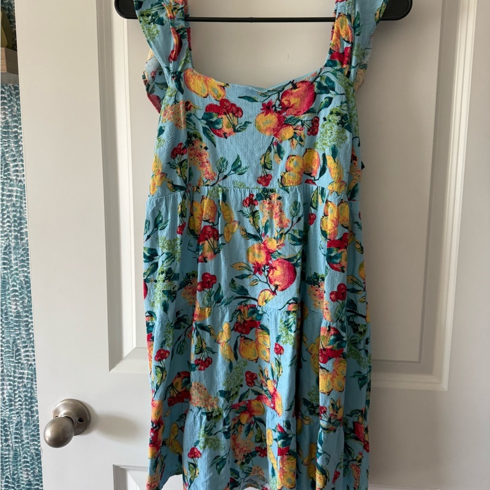 LC Lauren Conrad Blue Floral Dress - Picture 2 of 5